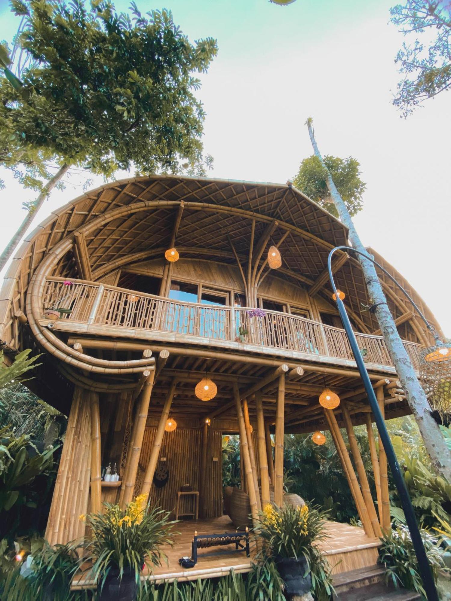 Alamvaya Bali Bamboo House Villa Sidemen  Exterior photo