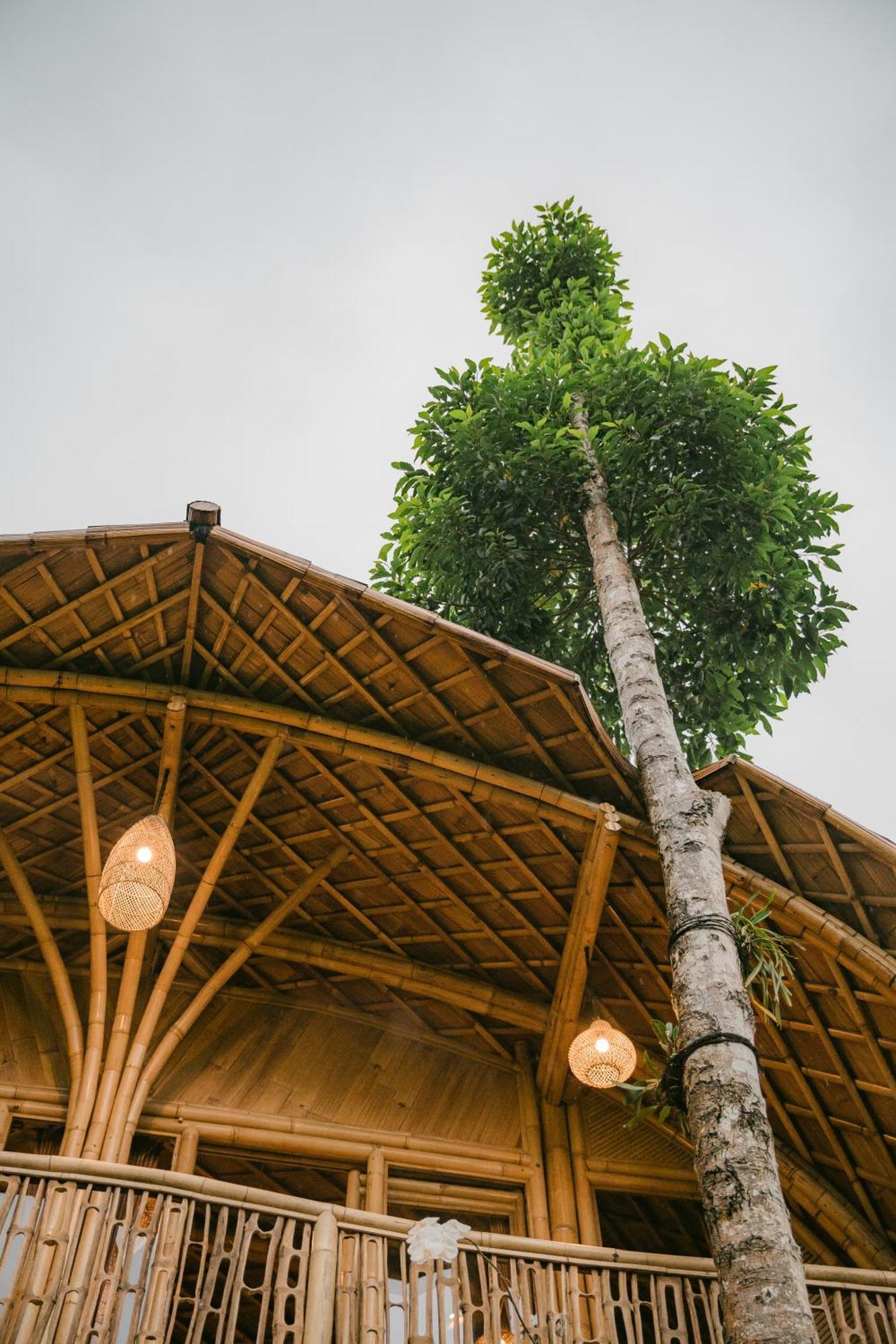 Alamvaya Bali Bamboo House Villa Sidemen  Exterior photo