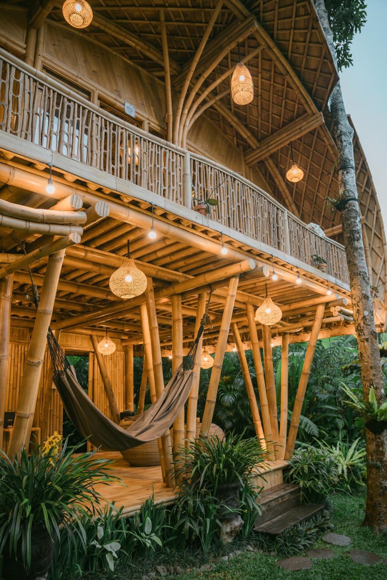 Alamvaya Bali Bamboo House Villa Sidemen  Exterior photo