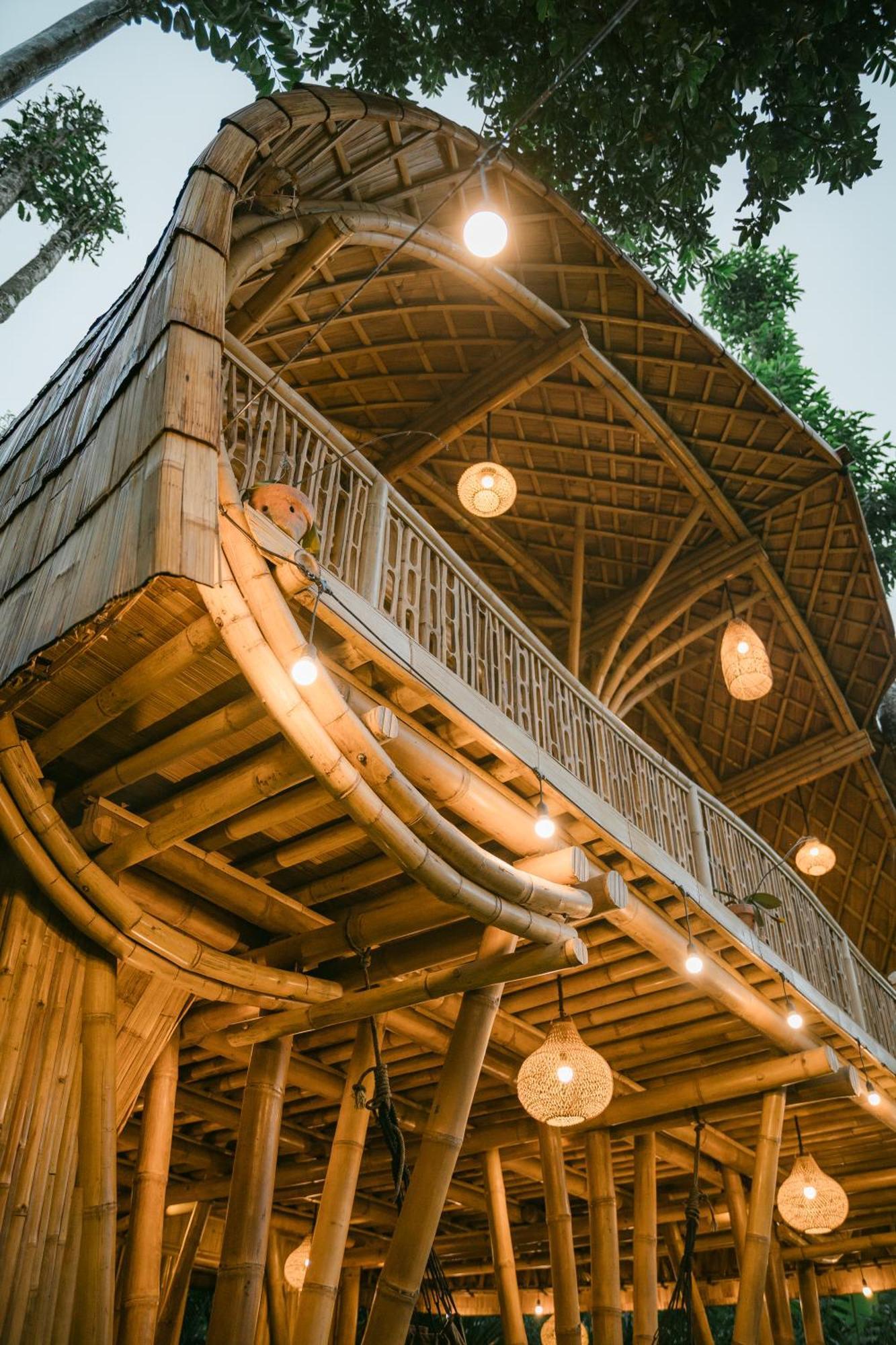 Alamvaya Bali Bamboo House Villa Sidemen  Exterior photo