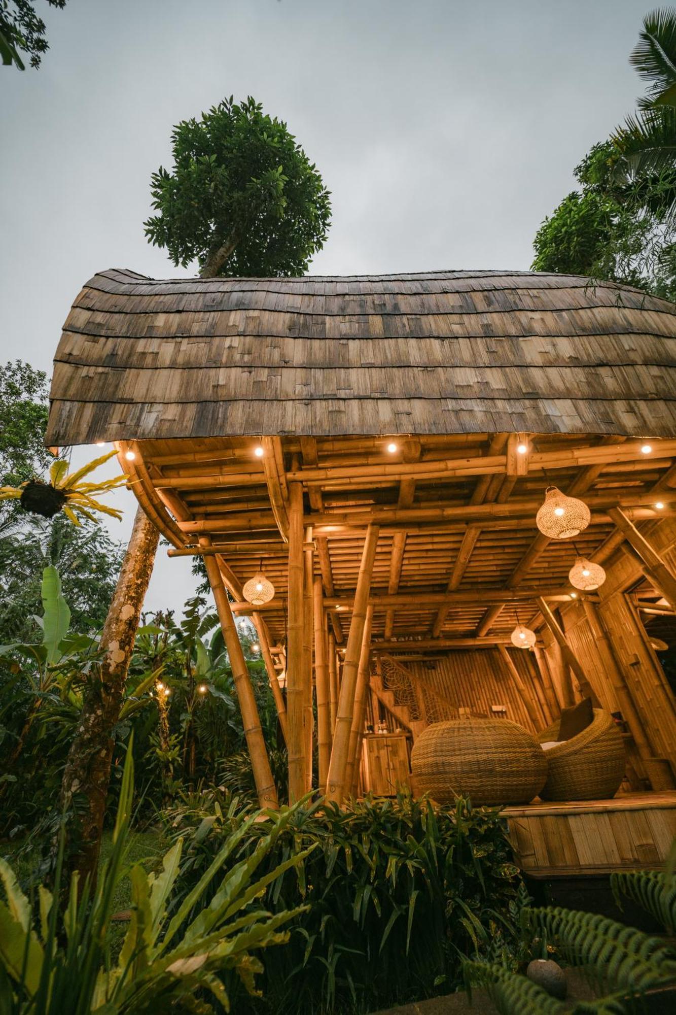 Alamvaya Bali Bamboo House Villa Sidemen  Exterior photo