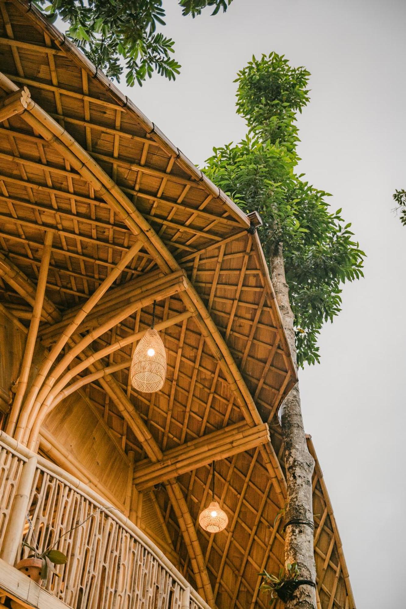 Alamvaya Bali Bamboo House Villa Sidemen  Exterior photo